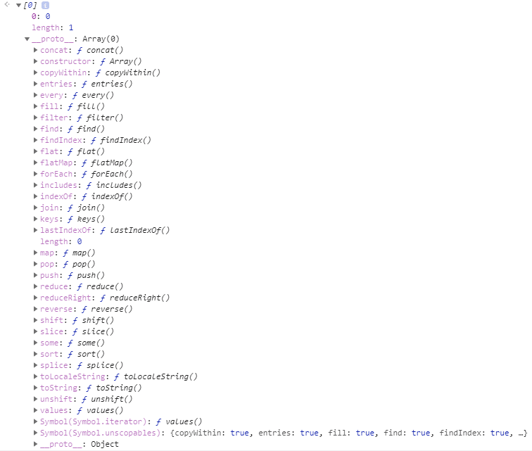 javascript array object