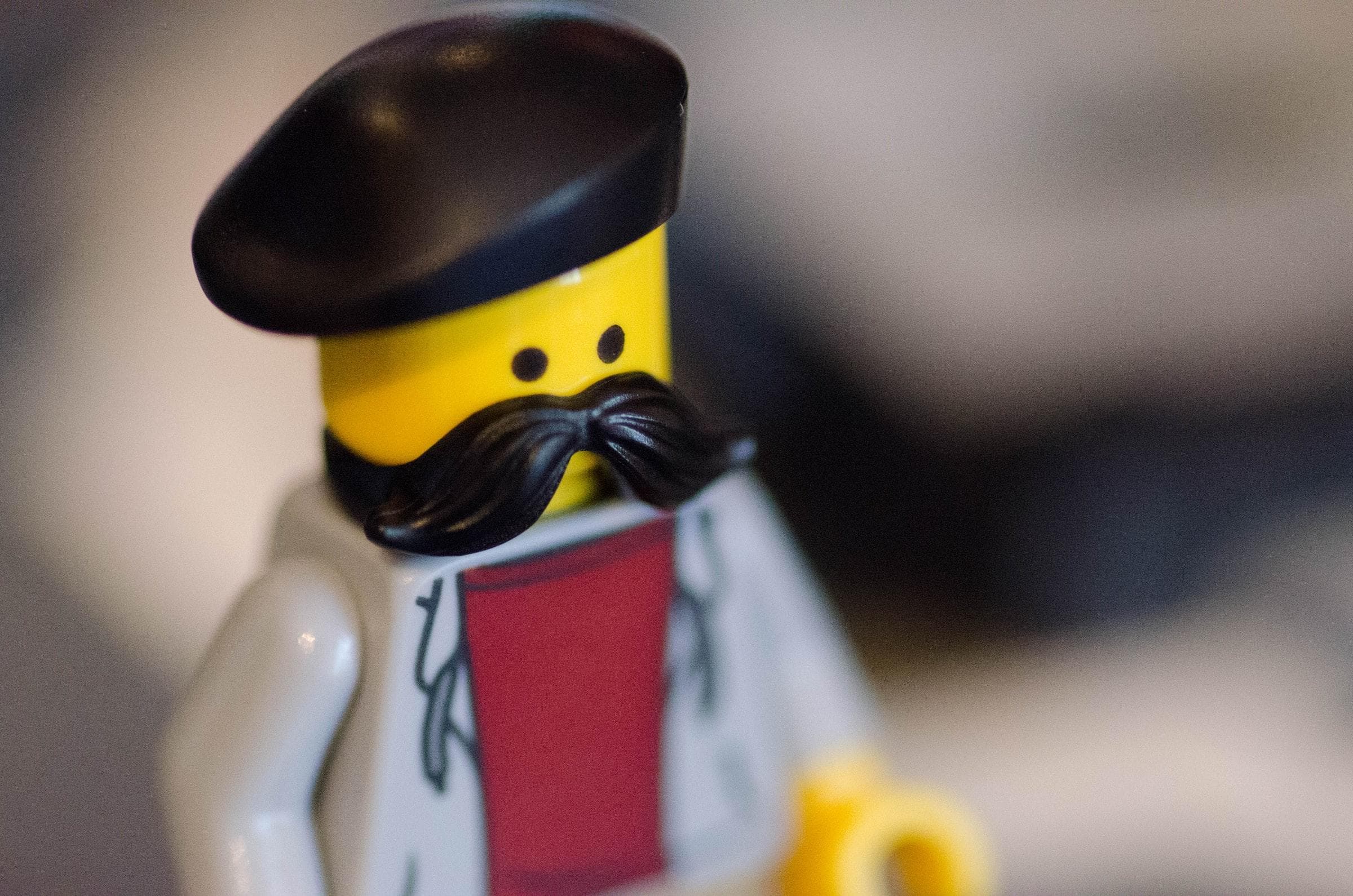 a lego man with a stash